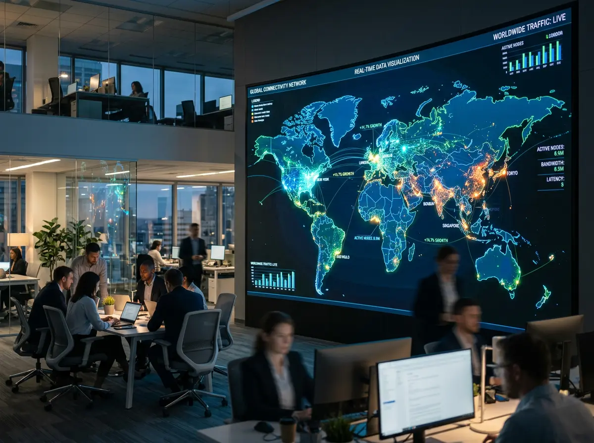 Mapa mundial iluminado mostrando los principales mercados de apuestas deportivas con iconos de futbol