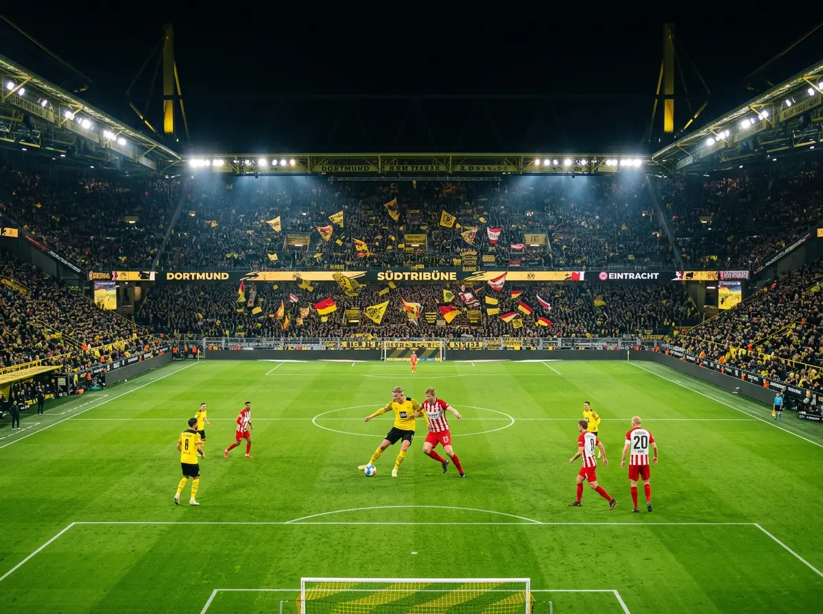 Mercados de apuestas en la Bundesliga con estadio aleman de fondo