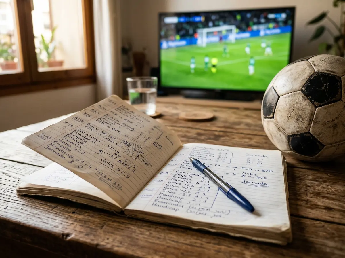 Pronosticos de la Bundesliga con analisis de datos en un estadio aleman